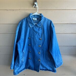 Vintage Denim Peacoat Size 2X